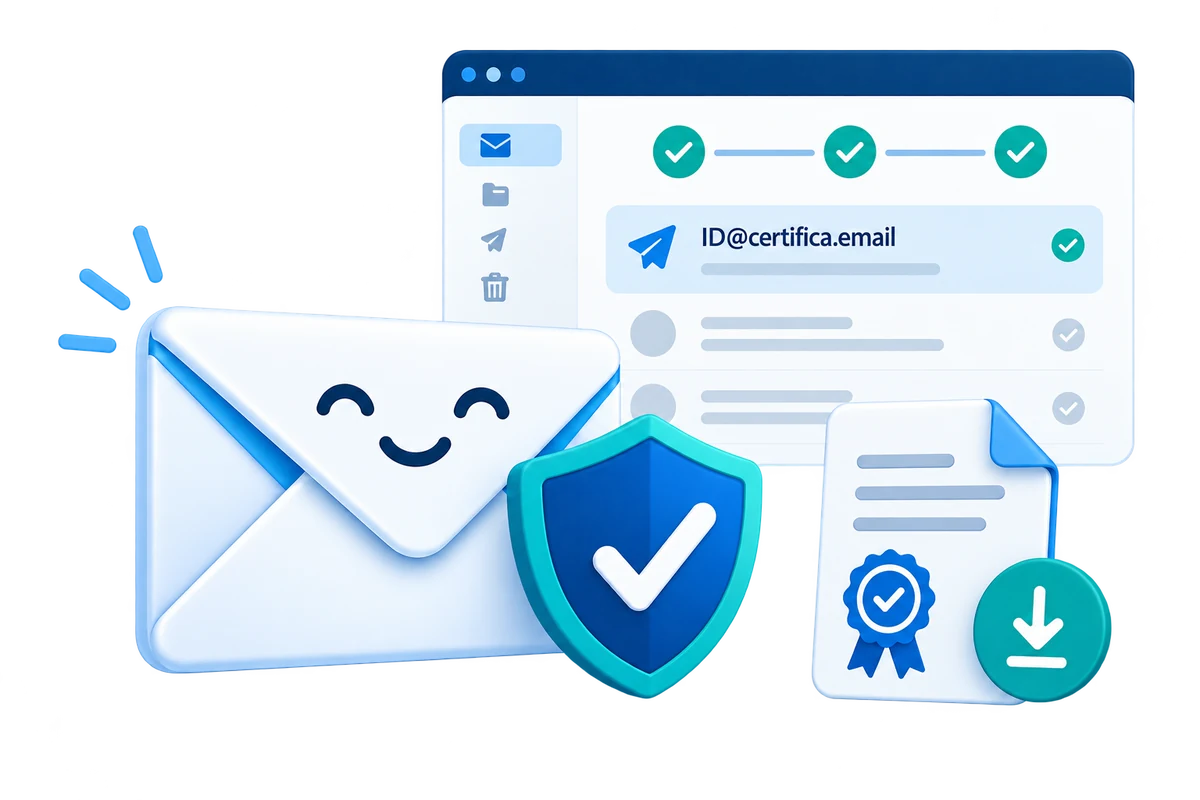 Cuenta privada para gestionar y descargar emails certificados